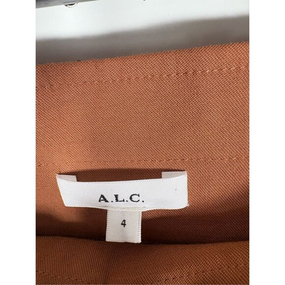 A.L.C Davis High-waist Belted Pants In Deep Amber size 4 - Picture 8 of 8